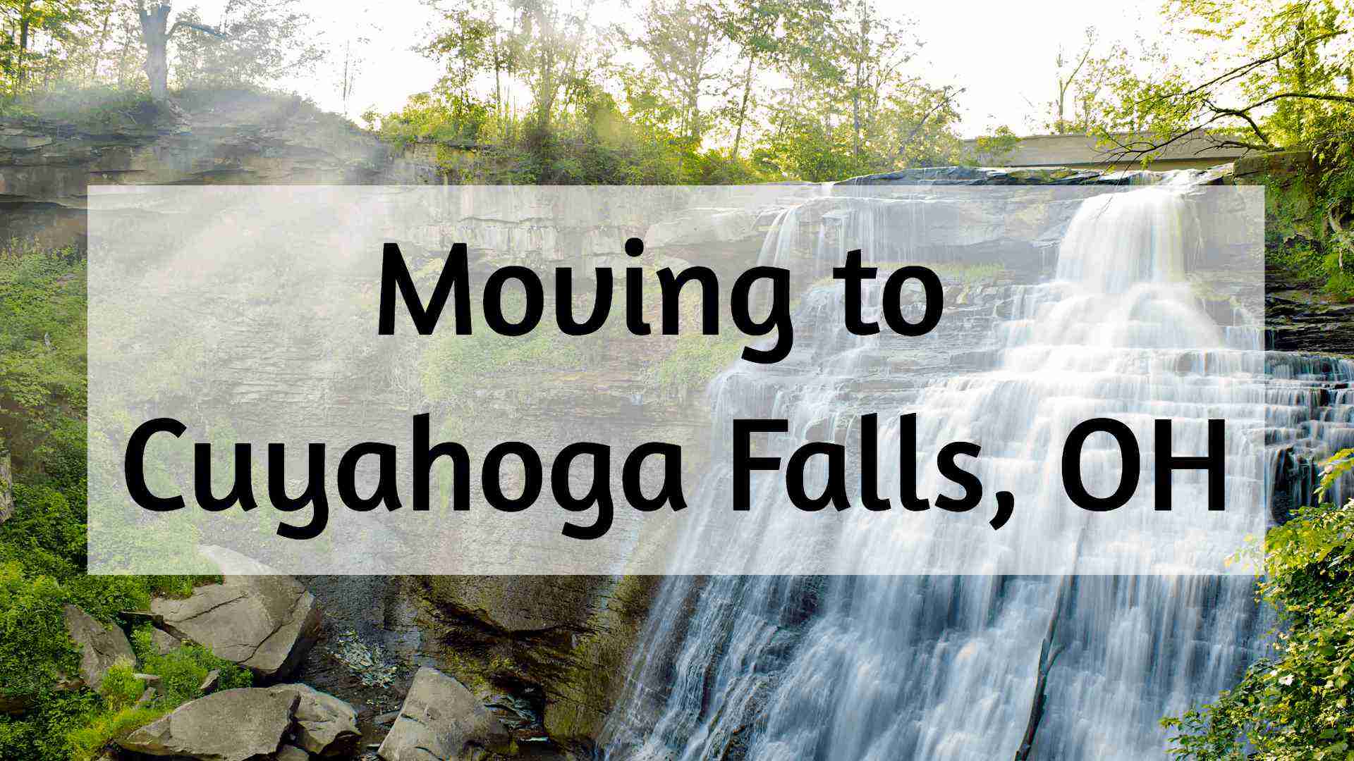 View of Brandywine Falls in Cuyahoga Valley National Park.