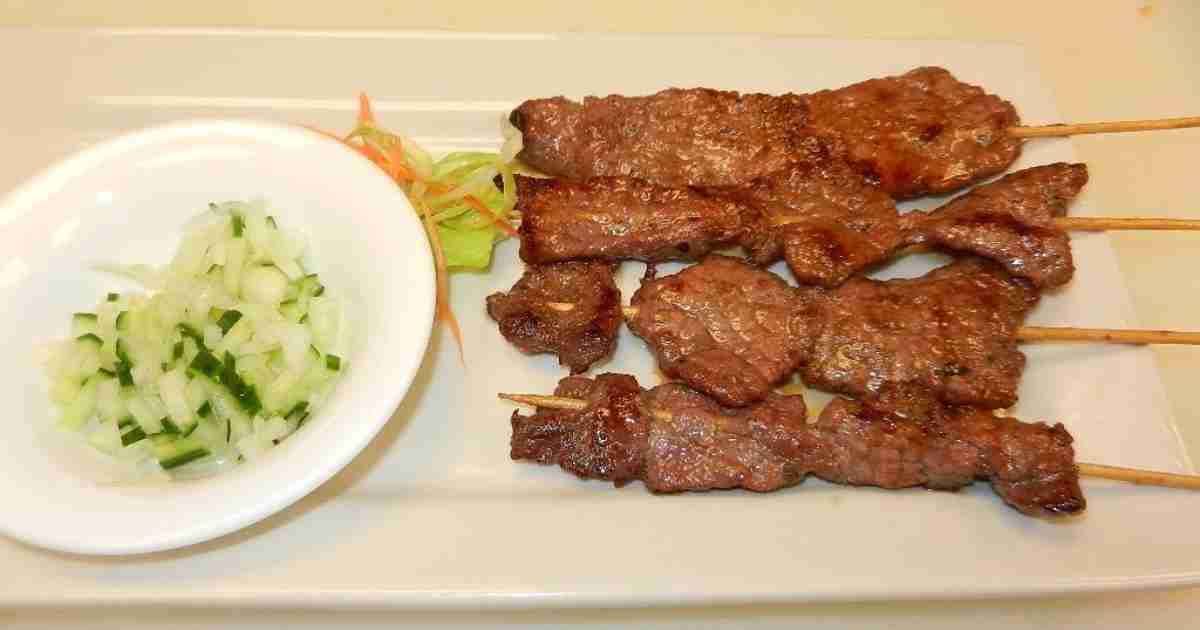 Beef skewers at Lemongrass Grill, a popular location in Munroe Falls