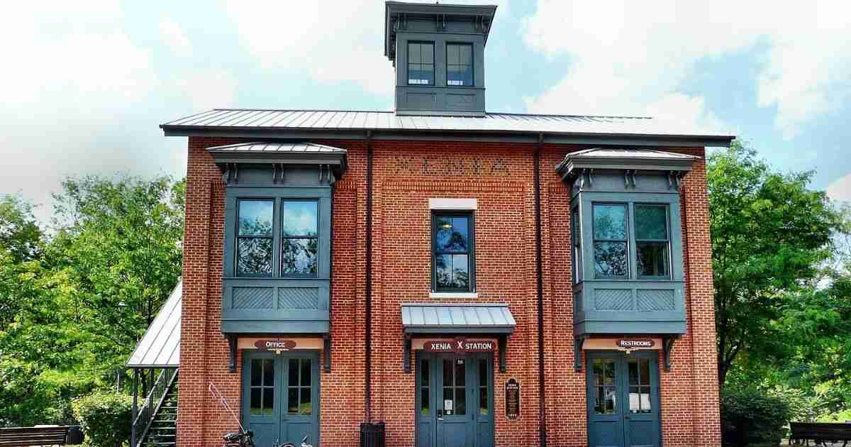 Xenia Station replica building of the original in Xenia, Ohio.