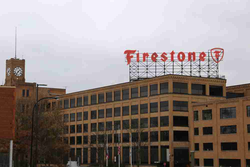 The firestone headquarters in ohio